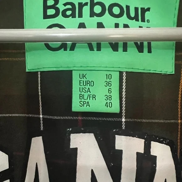 SOLD Ganni x Barbour Leopard Jacket - Picture 7 of 11